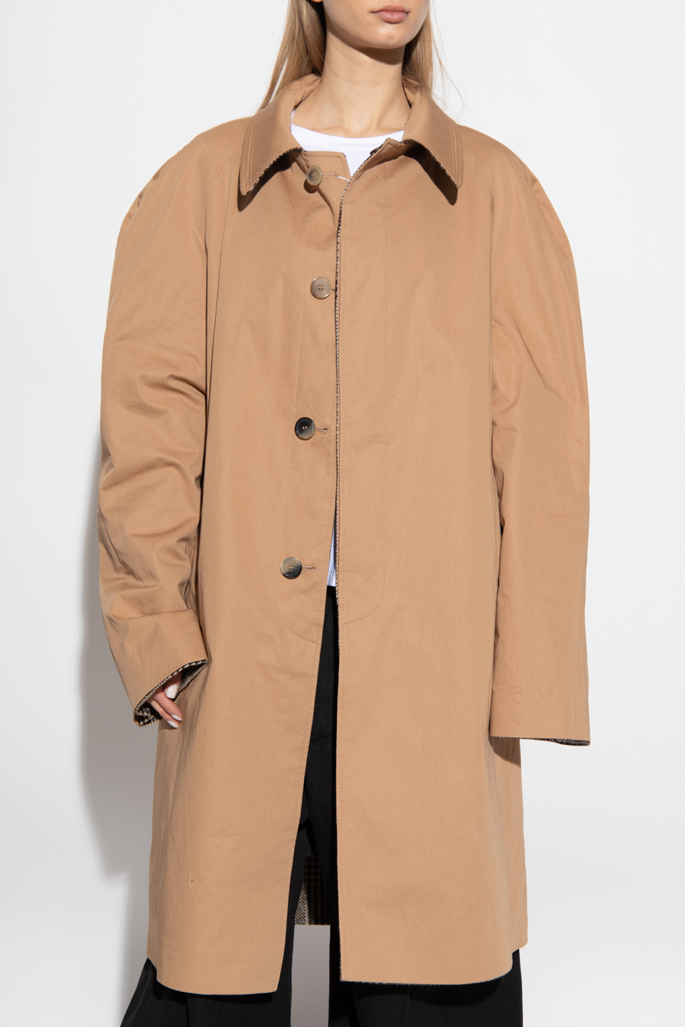 Maison Margiela Reversible oversize trench coat | Women's Clothing